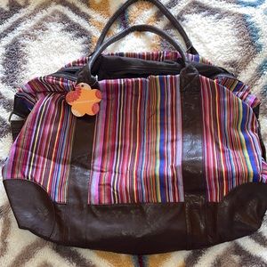 Multicolored zipper travel bag. Mexican design. never used.